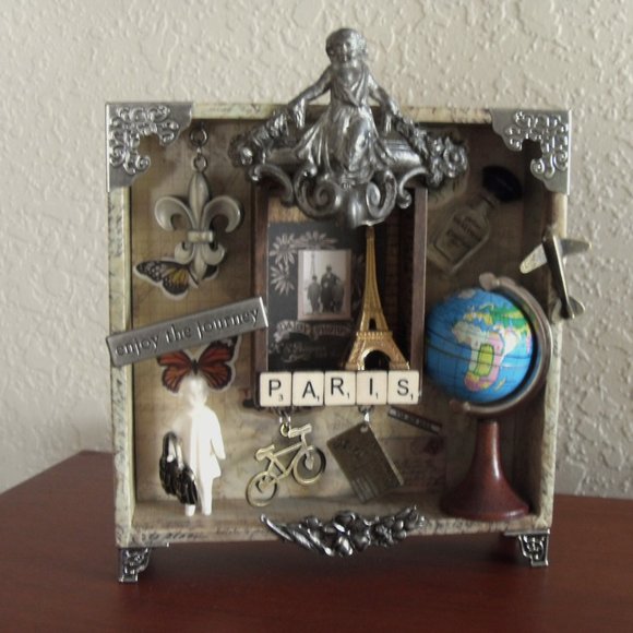 Handmade Other - Paris France Shadow Box